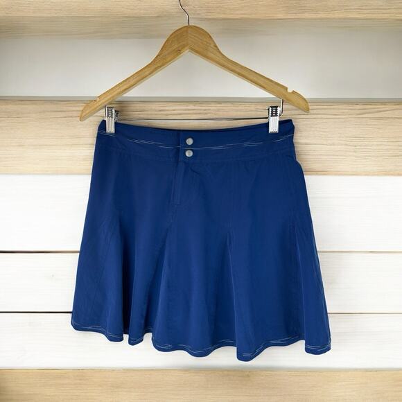 Title Nine Skort Skirt + Shorts Blue Tennis Pickleball Golf Flare Swing Size 2 - Picture 2 of 14